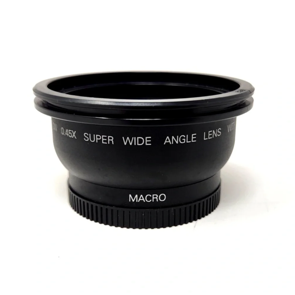 Unbranded 0.45X Super Wide Angle Converter Lens Removable Macro Attachment Photo